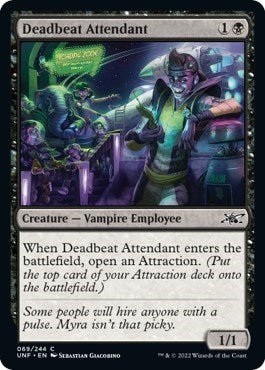 Deadbeat Attendant (Unfinity) Near Mint - Nick Nack's Full Frontal Attack