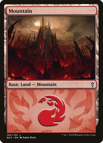 Mountain (105) (Ravnica Allegiance: Guild Kits) Near Mint