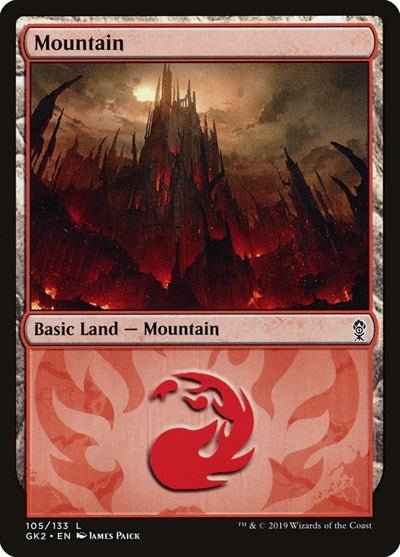 Mountain (105) (Ravnica Allegiance: Guild Kits) Near Mint - Nick Nack's Full Frontal Attack