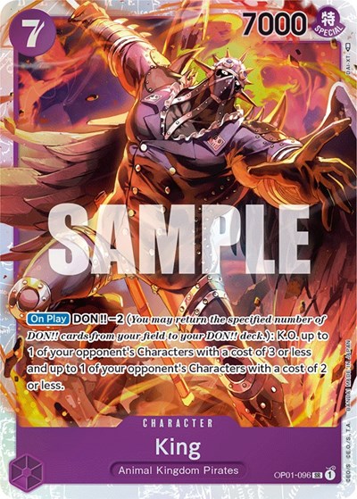 King (096) (Romance Dawn) Medium Play Foil