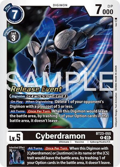 Cyberdramon (Hackers' Slumber Release Event Cards) Near Mint Foil