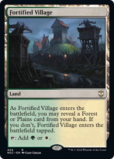 Fortified Village (Commander: Streets of New Capenna) Near Mint - Nick Nack's Full Frontal Attack