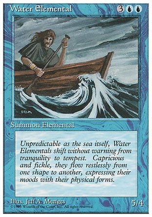 Water Elemental (4th Edition) Light Play - Nick Nack's Full Frontal Attack