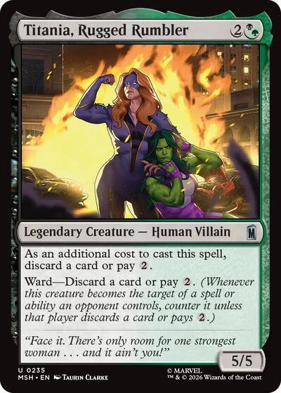 Titania, Rugged Rumbler (Marvel Super Heroes) Near Mint - Nick Nack's Full Frontal Attack