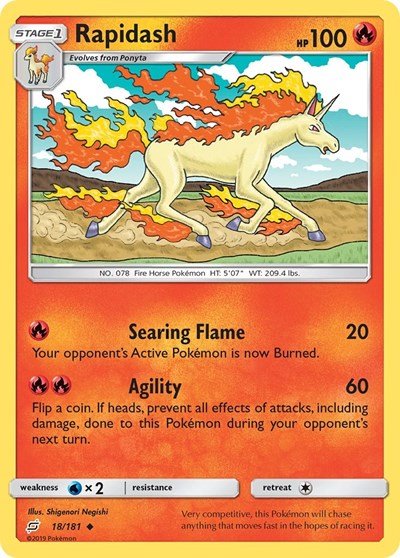 Rapidash (SM - Team Up) Near Mint - Nick Nack's Full Frontal Attack