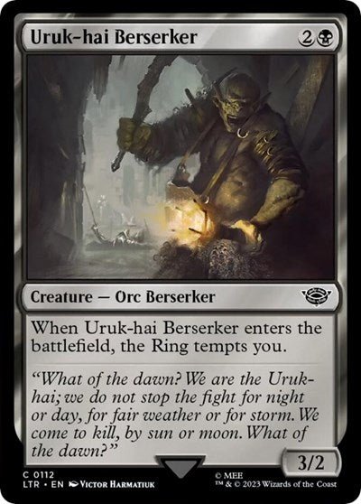 Uruk-hai Berserker (Universes Beyond: The Lord of the Rings: Tales of Middle-earth) Near Mint - Nick Nack's Full Frontal Attack