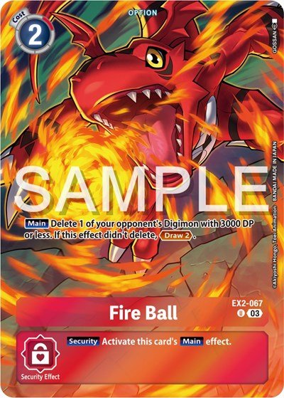 Fire Ball (Bonus Pack) (Starter Deck 17: Double Typhoon Advanced Deck Set) Near Mint Foil - Nick Nack's Full Frontal Attack