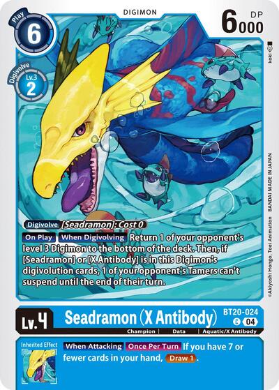 Seadramon (X Antibody) (Release Special Booster 2.5) Heavy Play