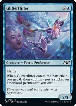 Glitterflitter (Unfinity) Near Mint - Nick Nack's Full Frontal Attack