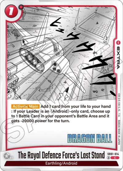The Royal Defence Force's Last Stand (Manga Booster 01) Near Mint - Nick Nack's Full Frontal Attack