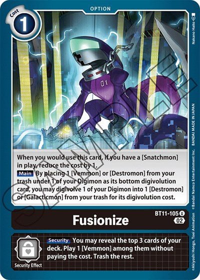 Fusionize (Dimensional Phase) Near Mint - Nick Nack's Full Frontal Attack