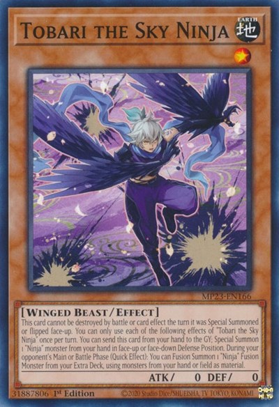 Tobari the Sky Ninja (25th Anniversary Tin: Dueling Heroes Mega Pack) Light Play 1st Edition