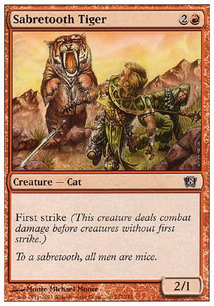 Sabretooth Tiger (8th Edition) Near Mint - Nick Nack's Full Frontal Attack