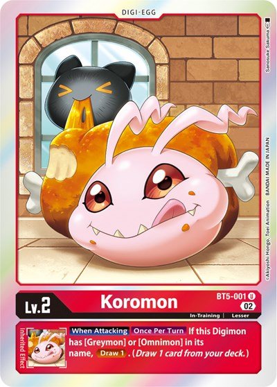 Koromon (Resurgence Booster Reprint) (Resurgence Booster) Near Mint Foil - Nick Nack's Full Frontal Attack