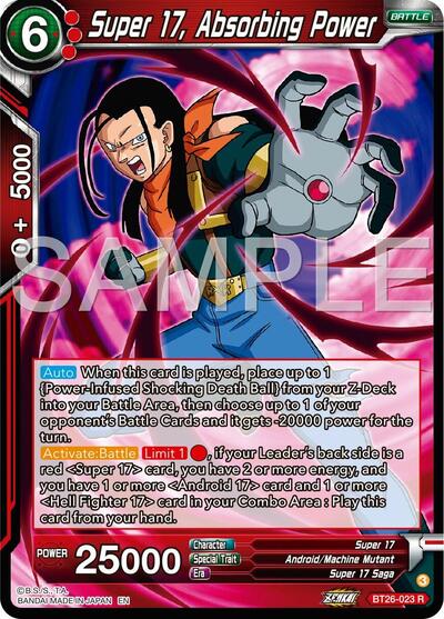 Super 17, Absorbing Power (Ultimate Advent) Near Mint Foil