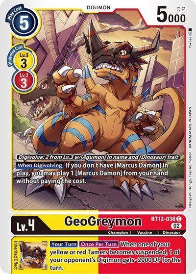 GeoGreymon (Across Time) Near Mint - Nick Nack's Full Frontal Attack