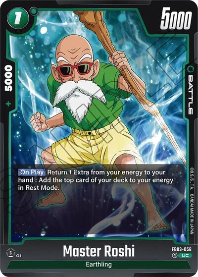 Master Roshi (Raging Roar) Near Mint - Nick Nack's Full Frontal Attack