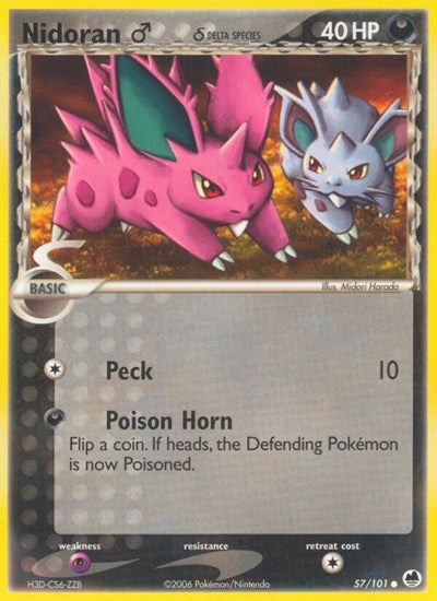 Nidoran M (Delta Species) (Dragon Frontiers) Light Play