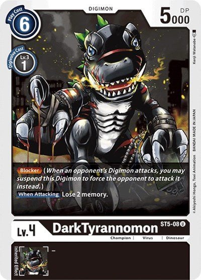 DarkTyrannomon (Starter Deck 05: Machine Black) Near Mint - Nick Nack's Full Frontal Attack