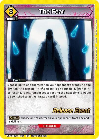 The Fear (BLEACH: Thousand-Year Blood War Release Event Cards) Near Mint