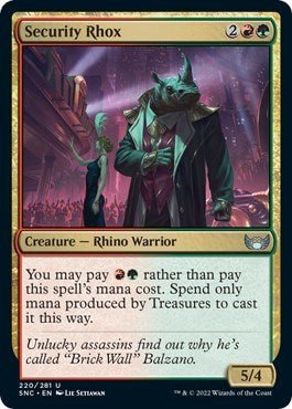 Security Rhox (Streets of New Capenna) Near Mint - Nick Nack's Full Frontal Attack