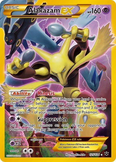 Alakazam EX (Secret) (XY - Fates Collide) Near Mint Holofoil - Nick Nack's Full Frontal Attack