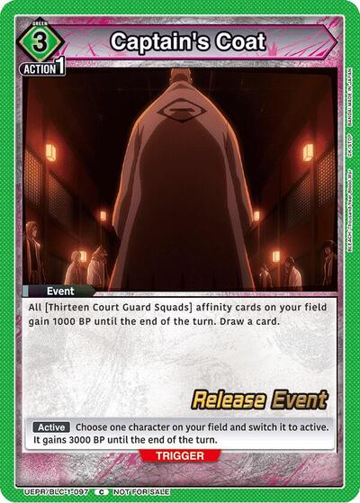 Captain's Coat (BLEACH: Thousand-Year Blood War Release Event Cards) Near Mint
