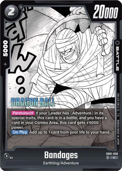 Bandages (Manga Booster 01) Near Mint - Nick Nack's Full Frontal Attack