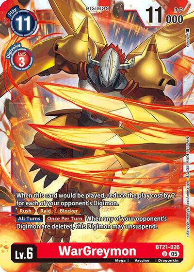 WarGreymon (World Convergence) Near Mint - Nick Nack's Full Frontal Attack