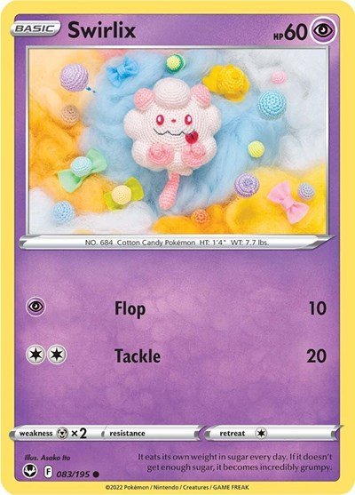 Swirlix (SWSH12: Silver Tempest) Near Mint - Nick Nack's Full Frontal Attack