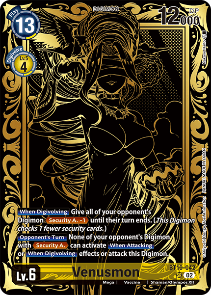 Venusmon (Tamer's Evolution Box - Rise of Digimon - ) (Xros Encounter) Near Mint Foil - Nick Nack's Full Frontal Attack