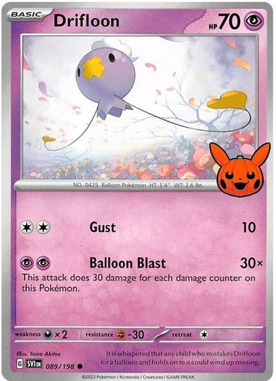 Drifloon (Trick or Trade BOOster Bundle 2023) Near Mint - Nick Nack's Full Frontal Attack