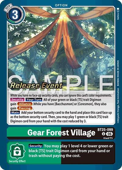 Gear Forest Village (Dual Revolution Release Event Cards) Near Mint