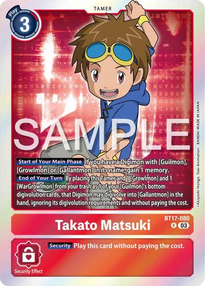 Takato Matsuki (Secret Crisis) Near Mint Foil