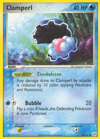Clamperl (Hidden Legends) Light Play