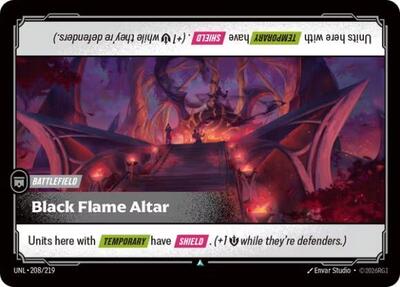 Black Flame Altar (Unleashed) Near Mint