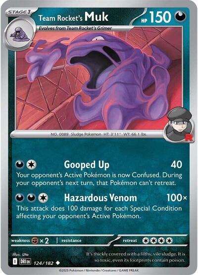 Team Rocket's Muk (SV10: Destined Rivals) Near Mint - Nick Nack's Full Frontal Attack