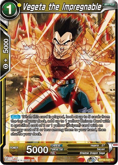 Vegeta the Impregnable (Rise of the Unison Warrior) Near Mint - Nick Nack's Full Frontal Attack