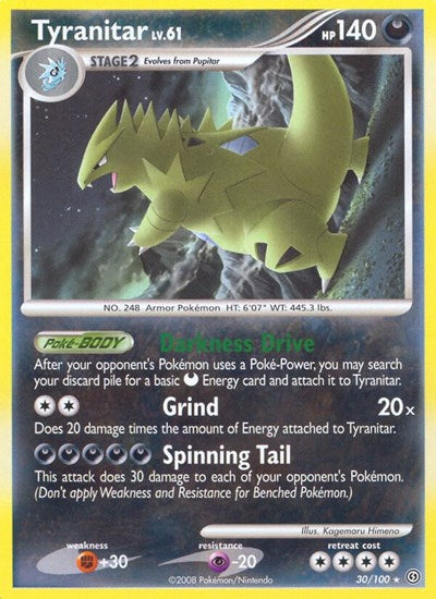 Tyranitar (Stormfront) Damaged / Poor