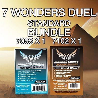 "7 Wonders: Duel" Compatible Card Sleeve Bundle - Nick Nack's Full Frontal Attack