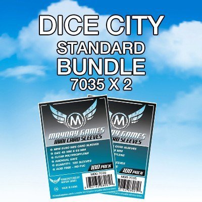 "Dice City" Compatible Card Sleeve Bundle - Nick Nack's Full Frontal Attack