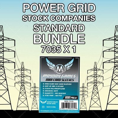 "Power Grid: The Stock Companies" Compatible Card Sleeve Bundle - Nick Nack's Full Frontal Attack