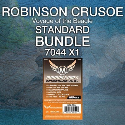 "Robinson Crusoe: Voyage of the Beagle" (Z-Man Edition) Compatible Card Sleeve Bundle - Nick Nack's Full Frontal Attack