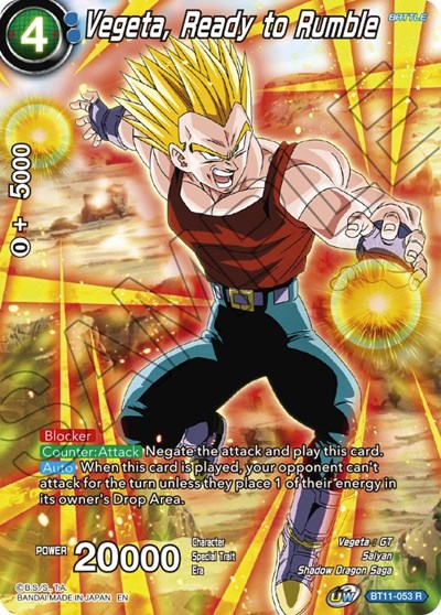 Vegeta, Ready to Rumble (Theme Selection: History of Vegeta) Near Mint Foil