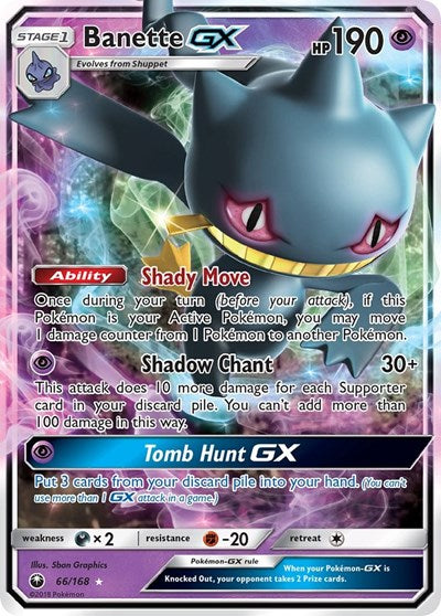 Banette GX (SM - Celestial Storm) Near Mint Holofoil