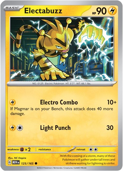 Electabuzz (Scarlet and Violet: 151) Near Mint