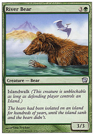 River Bear (9th Edition) Light Play Foil - Nick Nack's Full Frontal Attack