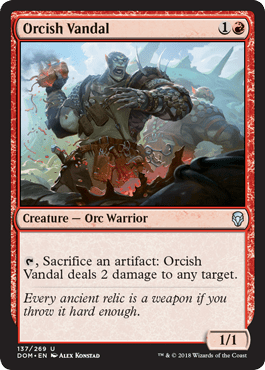 Orcish Vandal (Dominaria) Near Mint - Nick Nack's Full Frontal Attack