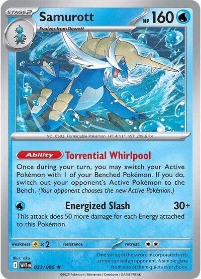 Samurott (SV: White Flare) Near Mint Holofoil - Nick Nack's Full Frontal Attack