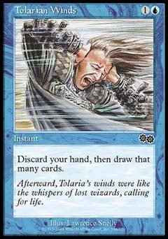 Tolarian Winds (Urza's Saga) Medium Play - Nick Nack's Full Frontal Attack